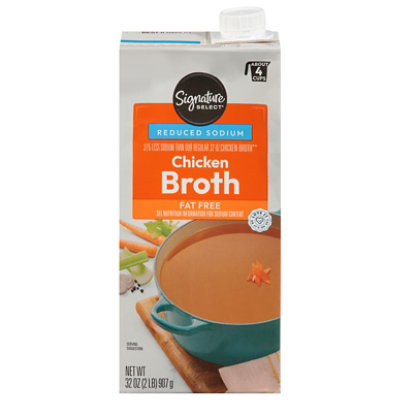 Signature SELECT Broth Chicken Reduced Sodium - 32 Oz