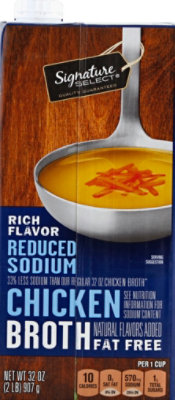 Signature SELECT Broth Chicken Reduced Sodium - 32 Oz - Image 4