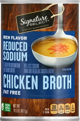 Signature SELECT Broth Chicken Reduced Sodium - 14.5 Oz - Image 2