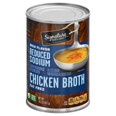 Signature SELECT Broth Chicken Reduced Sodium - 14.5 Oz - Image 1