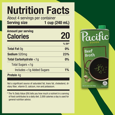 Pacific Foods Beef Broth - 32 Oz - Image 4