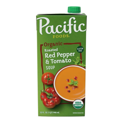 Pacific Foods Organic Roasted Red Pepper and Tomato Soup - 32 Fl Oz - Image 1