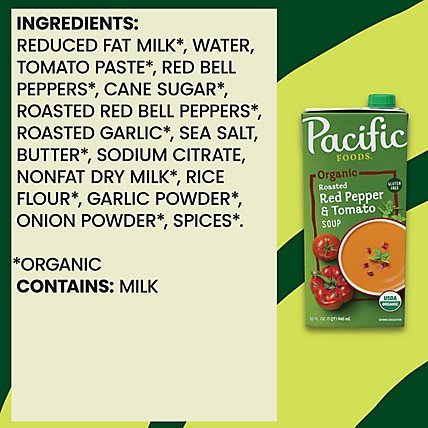 Pacific Organic Soup Roasted Red Pepper & Tomato - 32 Fl. Oz. - Image 6