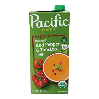 Pacific Organic Soup Roasted Red Pepper & Tomato - 32 Fl. Oz.