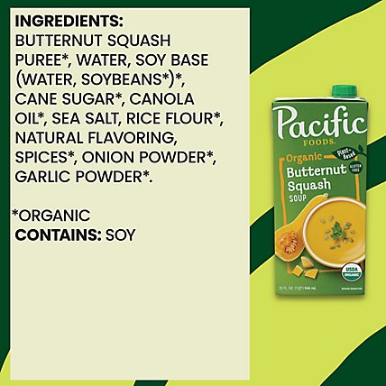 Pacific Organic Soup Creamy Butternut Squash - 32 Fl. Oz. - Image 4