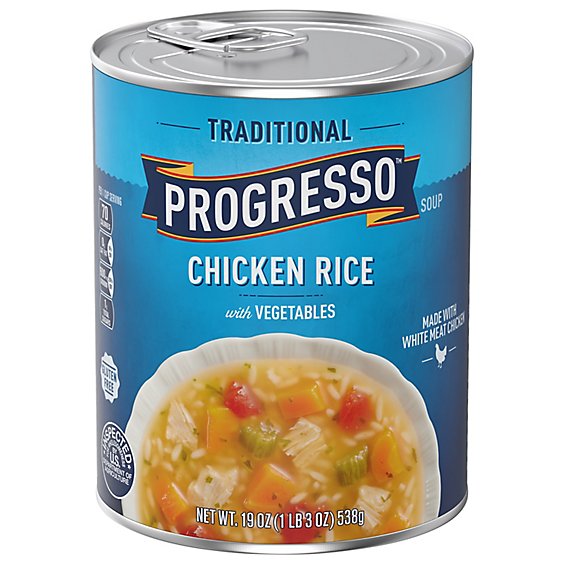 Progresso Traditional Soup Chicken Rice with Vegetables - 19 Oz