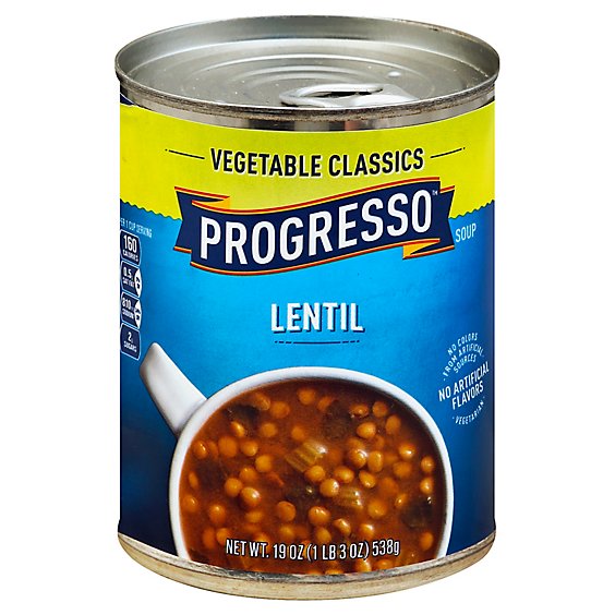 Progresso Vegetable Classics Soup Lentil - 19 Oz