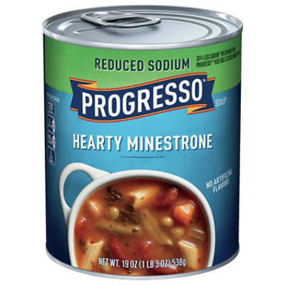 Progresso Soup Reduced Sodium Heavy Minestrone - 19 Oz - Safeway