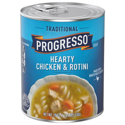 Progresso Traditional Soup Hearty Chicken & Rotini - 19 Oz - Albertsons