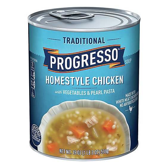 Progresso Traditional Soup Homestyle Chicken with Vegetables & Pearl Pasta - 19 Oz