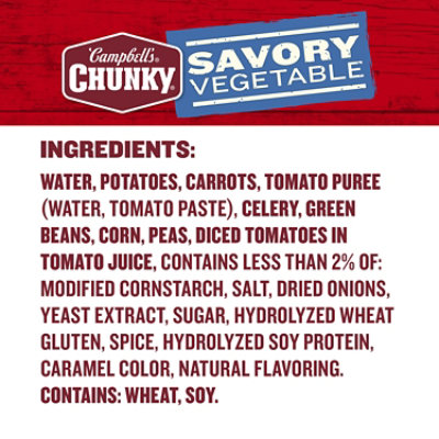 Campbell's Chunky Savory Vegetable Soup - 18.8 Oz - Image 5