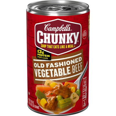 Campbell's Chunky Old Fashioned Vegetable Beef Soup - 18.8 Oz - Image 1