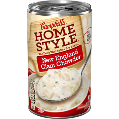 Campbells Home Style Soup New England Clam Chowder - 18.8 Oz