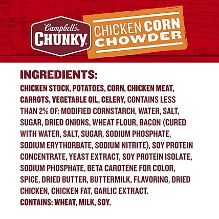 Campbells Chunky Soup Chowder Chicken Corn - 18.8 Oz - Image 6