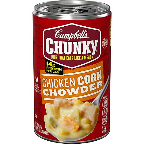 Campbells Chunky Soup Chowder Chicken Corn - 18.8 Oz