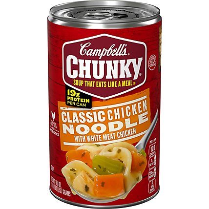 Campbells Chunky Soup Classic Chicken Noodle - 18.6 Oz - Image 2
