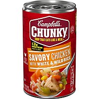 Campbells Chunky Soup Savory Chicken with White & Wild Rice - 18.8 Oz - Image 2