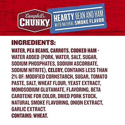 Campbells Chunky Soup Hearty Bean And Ham With Smoke Flavor - 19 Oz - Image 6