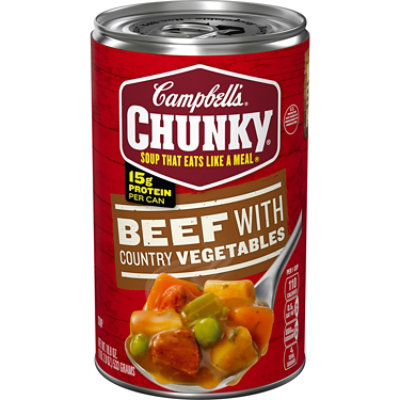 Campbell's Chunky Beef Soup with Country Vegetables - 18.8 Oz - Image 1