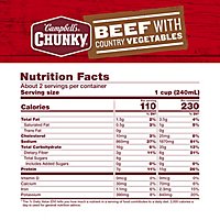 Campbells Chunky Soup Beef With Country Vegetables - 18.8 Oz - Image 5