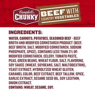 Campbell's Chunky Beef Soup with Country Vegetables - 18.8 Oz - Image 5