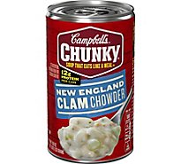 Campbells Chunky Soup Chowder Clam New England - 18.8 Oz