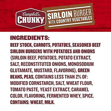 Campbells Chunky Soup Sirloin Burger with Country Vegetables - 18.8 Oz - Image 6