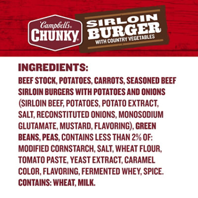 Campbell's Chunky Sirloin Burger With Country Vegetable Beef Soup - 18.8 Oz - Image 5