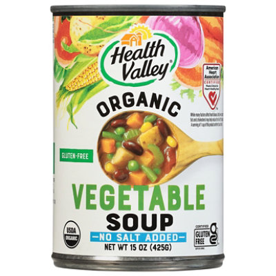 Health Valley Organic Soup No Salt Added Vegetable - 15 Oz