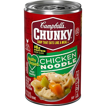 Campbells Chunky Healthy Request Soup Chicken Noodle - 18.6 Oz - Image 2