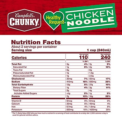 Campbells Chunky Healthy Request Soup Chicken Noodle - 18.6 Oz - Image 4