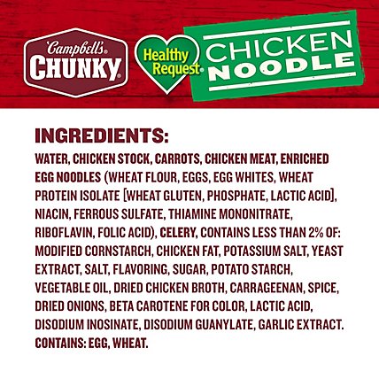 Campbells Chunky Healthy Request Soup Chicken Noodle - 18.6 Oz