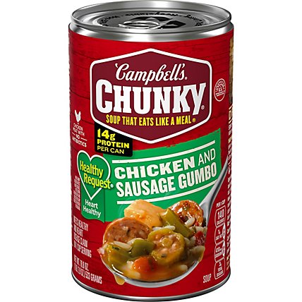 Campbells Chunky Healthy Request Soup Grilled Chicken & Sausage Gumbo - 18.8 Oz - Image 2