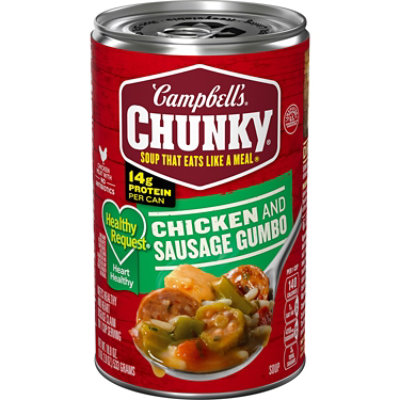 Campbell's Chunky Healthy Request Chicken and Sausage Gumbo Soup - 18.8 Oz - Image 1