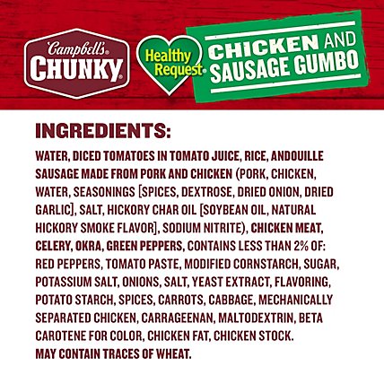 Campbells Chunky Healthy Request Soup Grilled Chicken & Sausage Gumbo - 18.8 Oz - Image 6