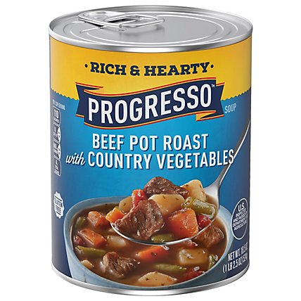 Progresso Rich & Hearty Soup Beef Pot Roast with Country Vegetables - 18.5 Oz - Image 3