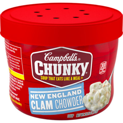 Campbells Chunky Soup Chowder Clam New England - 15.25 Oz