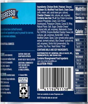 Progresso Traditional Soup Potato Brocolli & Cheese Chowder - 18.5 Oz - Image 6