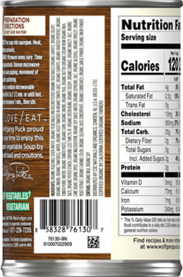 Wolfgang Puck Soup Organic Hearty Garden Vegetable - 14.5 Oz - Image 6