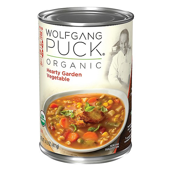 Wolfgang Puck Soup Organic Hearty Garden Vegetable - 14.5 Oz