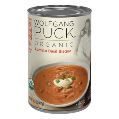 Wolfgang Puck Bisque Organic Tomato Basil - 14.5 Oz