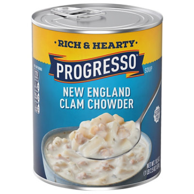Progresso Rich & Hearty Soup New England Clam Chowder - 18.5 Oz