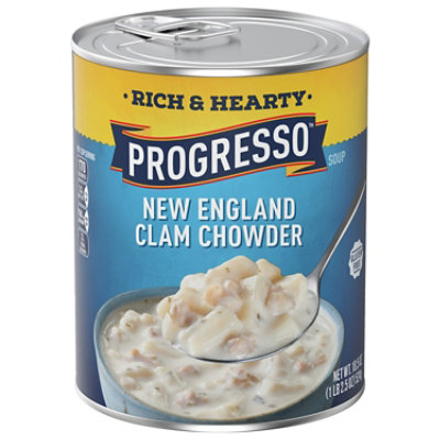 Progresso Rich & Hearty Soup New England Clam Chowder - 18.5 Oz