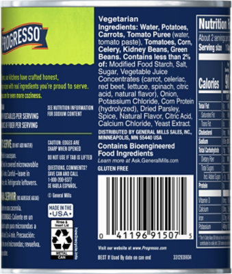 Progresso Vegetable Classics Soup Garden Vegetable - 18.5 Oz - Image 6