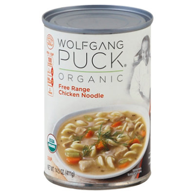 Wolfgang Puck Soup Organic Free Range Chicken Noodle - 14.5 Oz