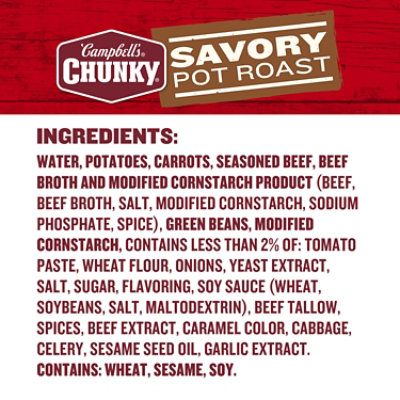 Campbell's Chunky Savory Pot Roast Soup - 18.8 Oz - Image 5