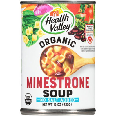 Health Valley Organic Soup No Salt Added Minestrone - 15 Oz - Image 2