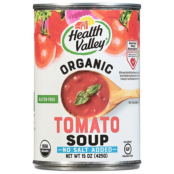 Health Valley Organic Soup No Salt Added Tomato - 15 Oz
