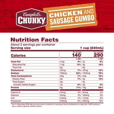 Campbell's Chunky Soup - Chicken and Sausage Gumbo - 18.8 Oz - Image 4