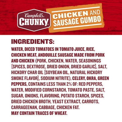 Campbell's Chunky Chicken and Sausage Gumbo - 18.8 Oz - Image 5